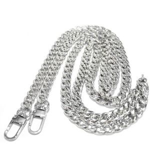 Silver iron flat chain for handbag/purse